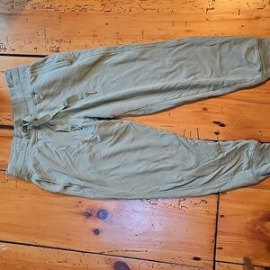 Athleta Green Jogger Sweatpants with Elastic Cuffs